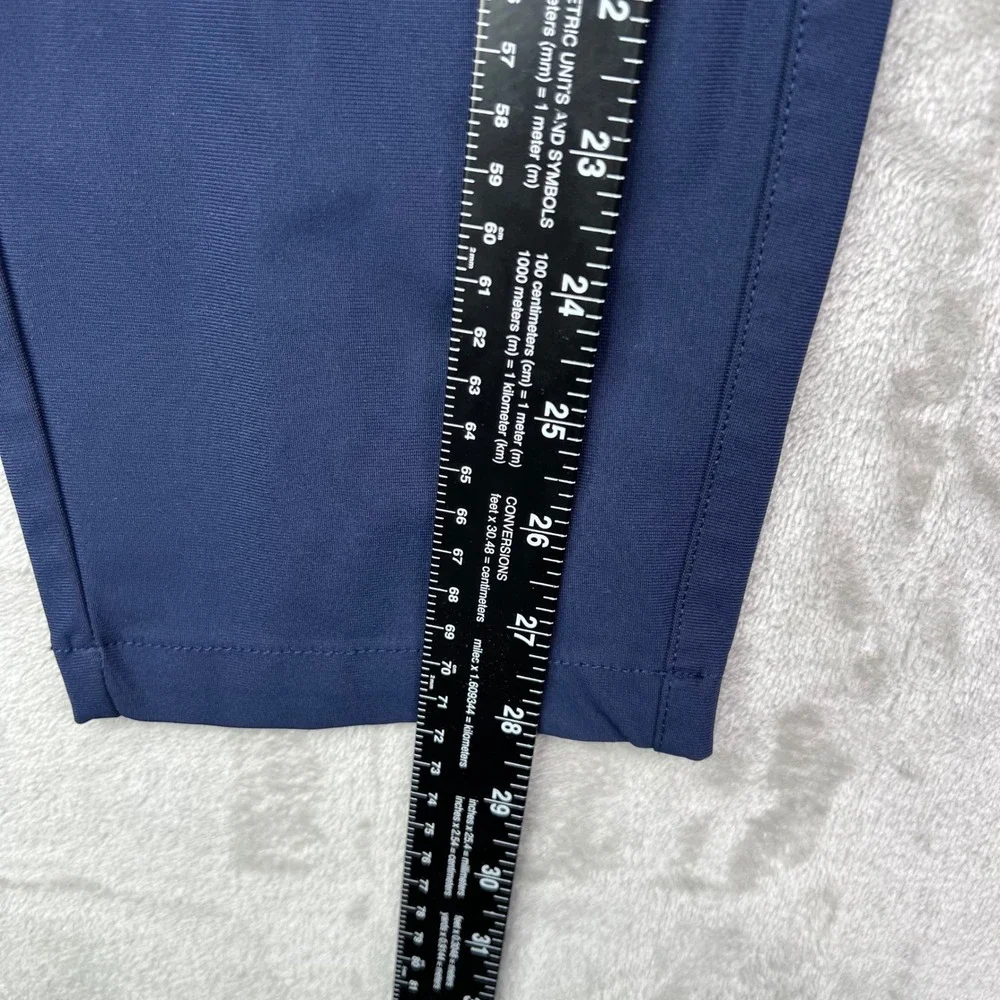 Fabletics Only-Go Pants Mens 30x28 Navy Blue Solid Performance Chino Trousers